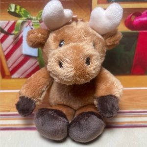1 BRAND NEW GUND MINI MERRY MOOSE PLUSH ORNAMENT TOY APPROX 4” PRICE FIRM